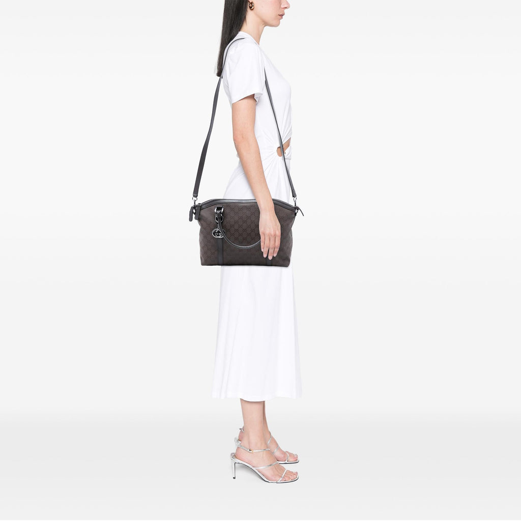 Gucci GG Canvas Charm Dome Satchel