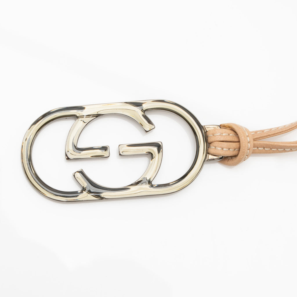 Gucci GG Canvas Charm Pochette Flap Bag (SHF-23494)
