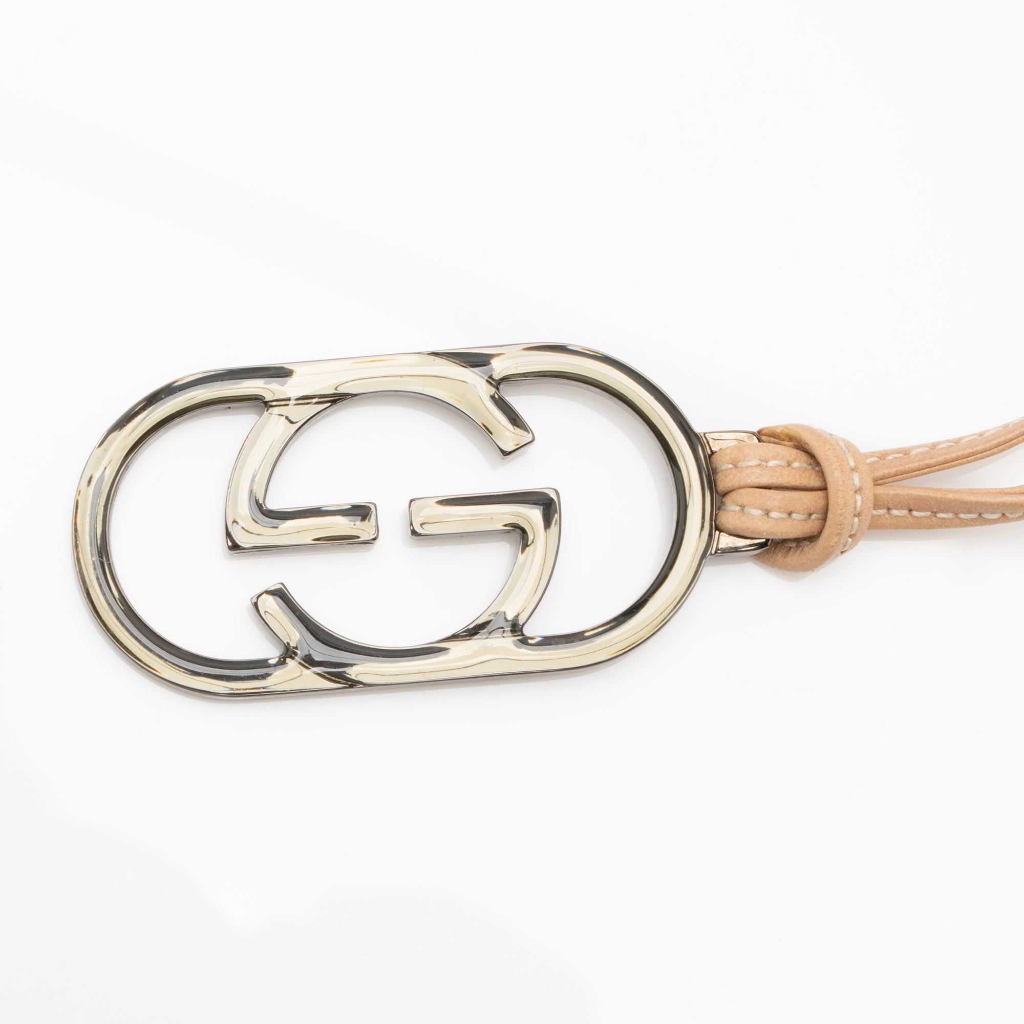 Gucci GG Canvas Charm Pochette Flap Bag (SHF-23494)