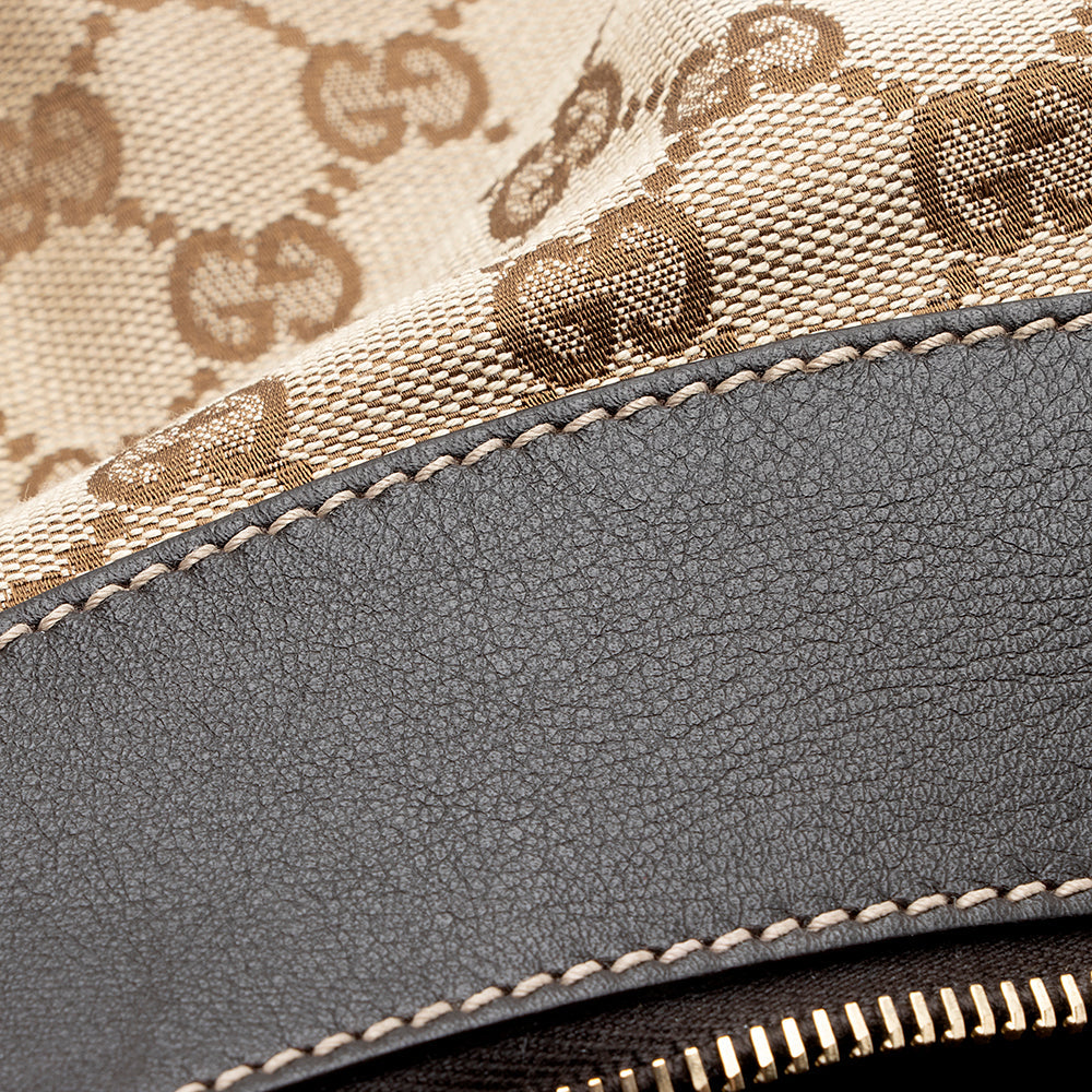 Gucci GG Canvas D-Ring Medium Hobo (SHF-19719)