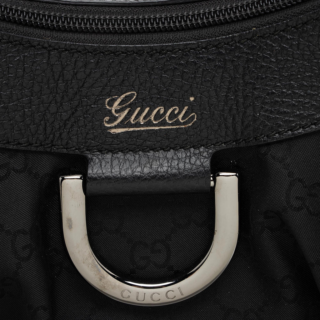 Gucci GG Canvas D Ring Small Hobo (SHF-4GVypv)