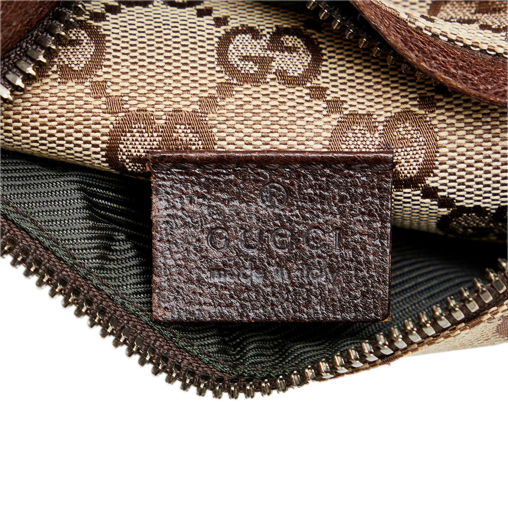 Gucci GG Canvas Double Pocket Belt Bag (SHG-Ne4e13)