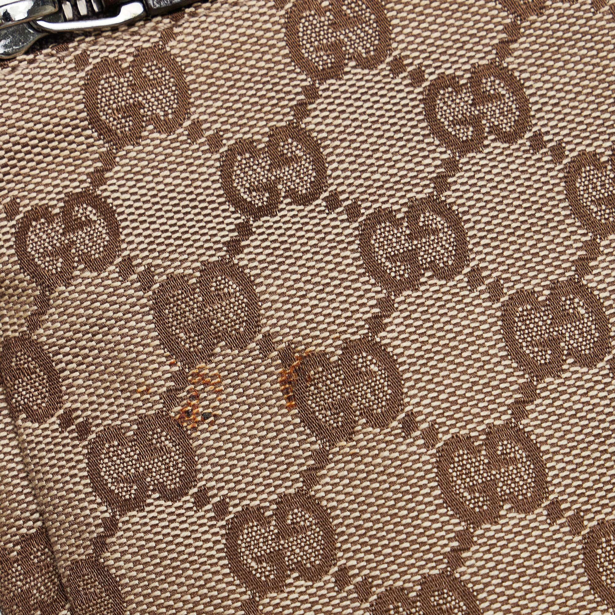 Gucci GG Canvas Double Pocket Belt Bag (SHG-MsV5eS)