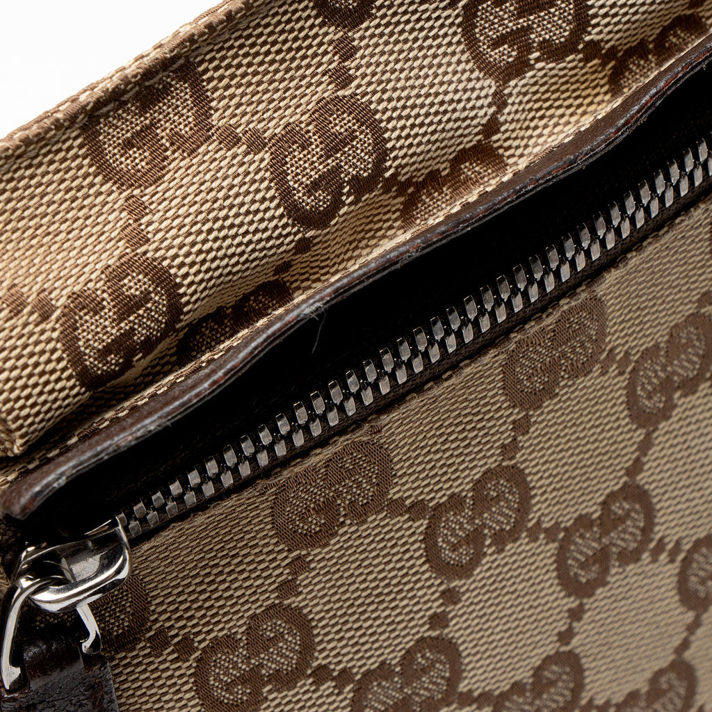Gucci GG Canvas Double Pocket Belt Bag