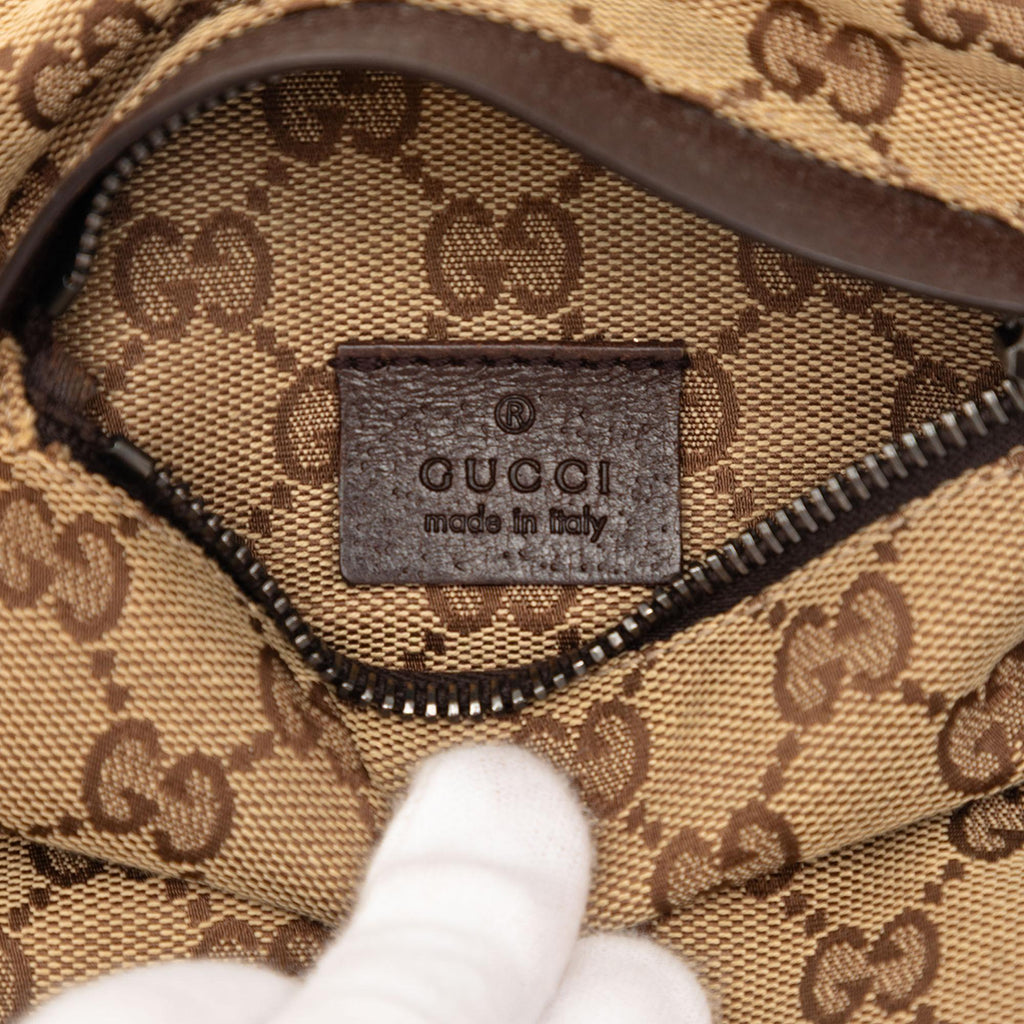Gucci GG Canvas Double Pocket Belt Bag
