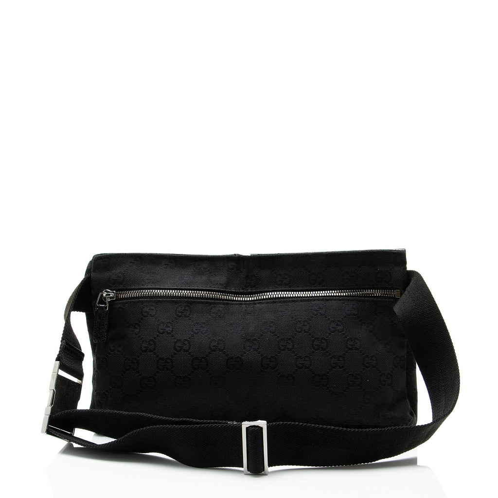 Gucci GG Canvas Double Pocket Belt Bag