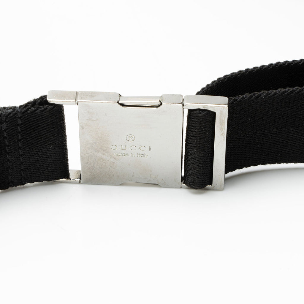 Gucci GG Canvas Double Pocket Belt Bag