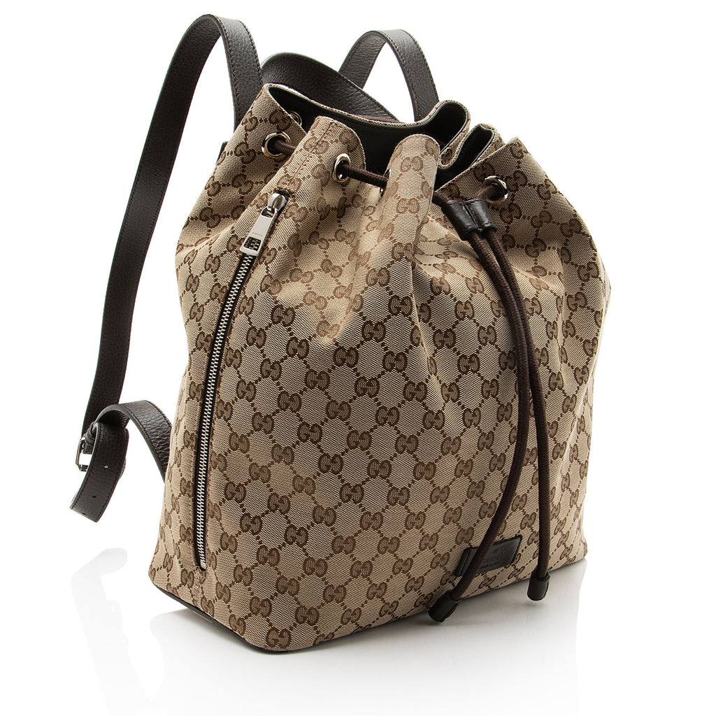 Gucci GG Canvas Drawstring Backpack