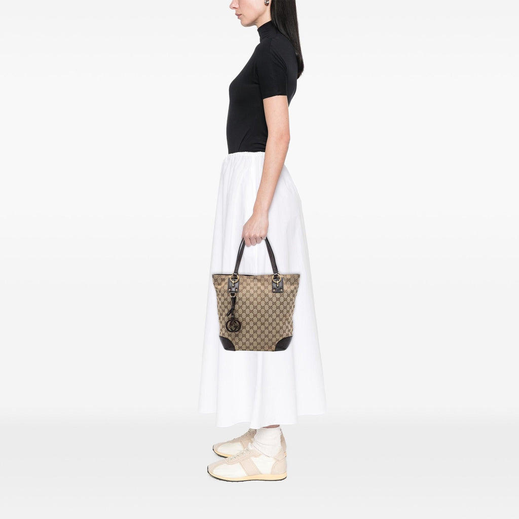 Gucci GG Canvas GG Charm Tote