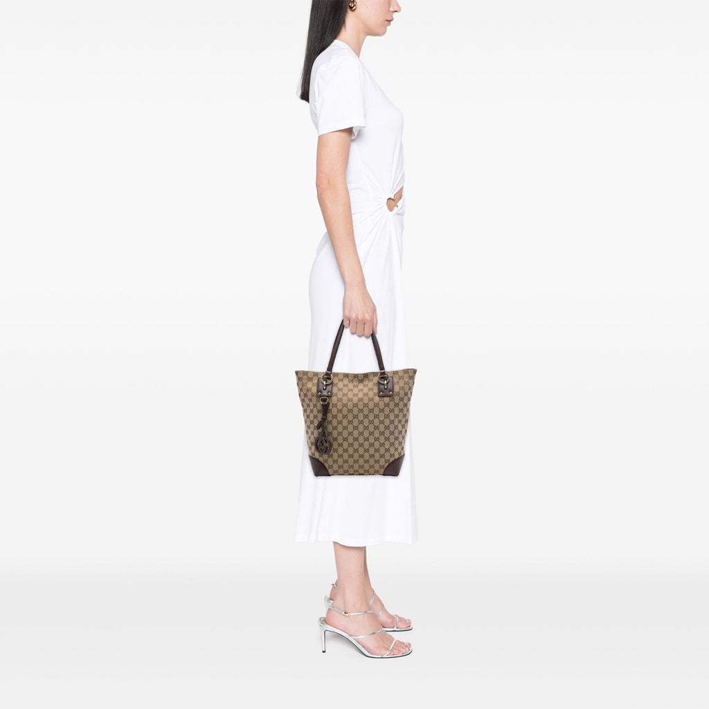 Gucci GG Canvas GG Charm Tote