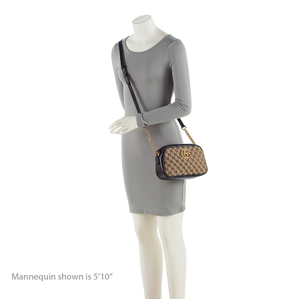 Gucci GG Canvas GG Marmont Small Shoulder Bag (SHF-b59UzC)