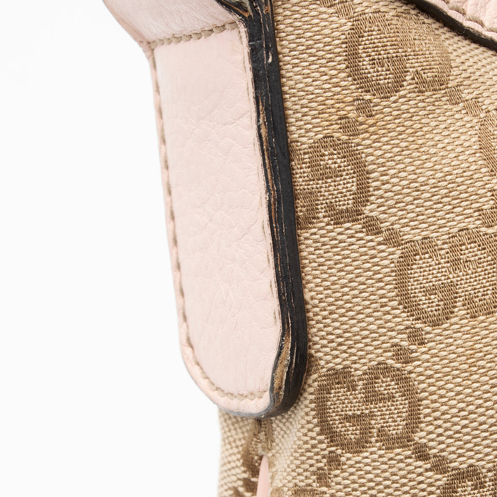 Gucci GG Canvas Half Moon Medium Messenger Bag (SHF-3lgdQ3)