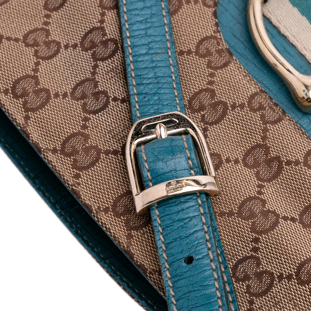 Gucci GG Canvas Hasler Web Crossbody