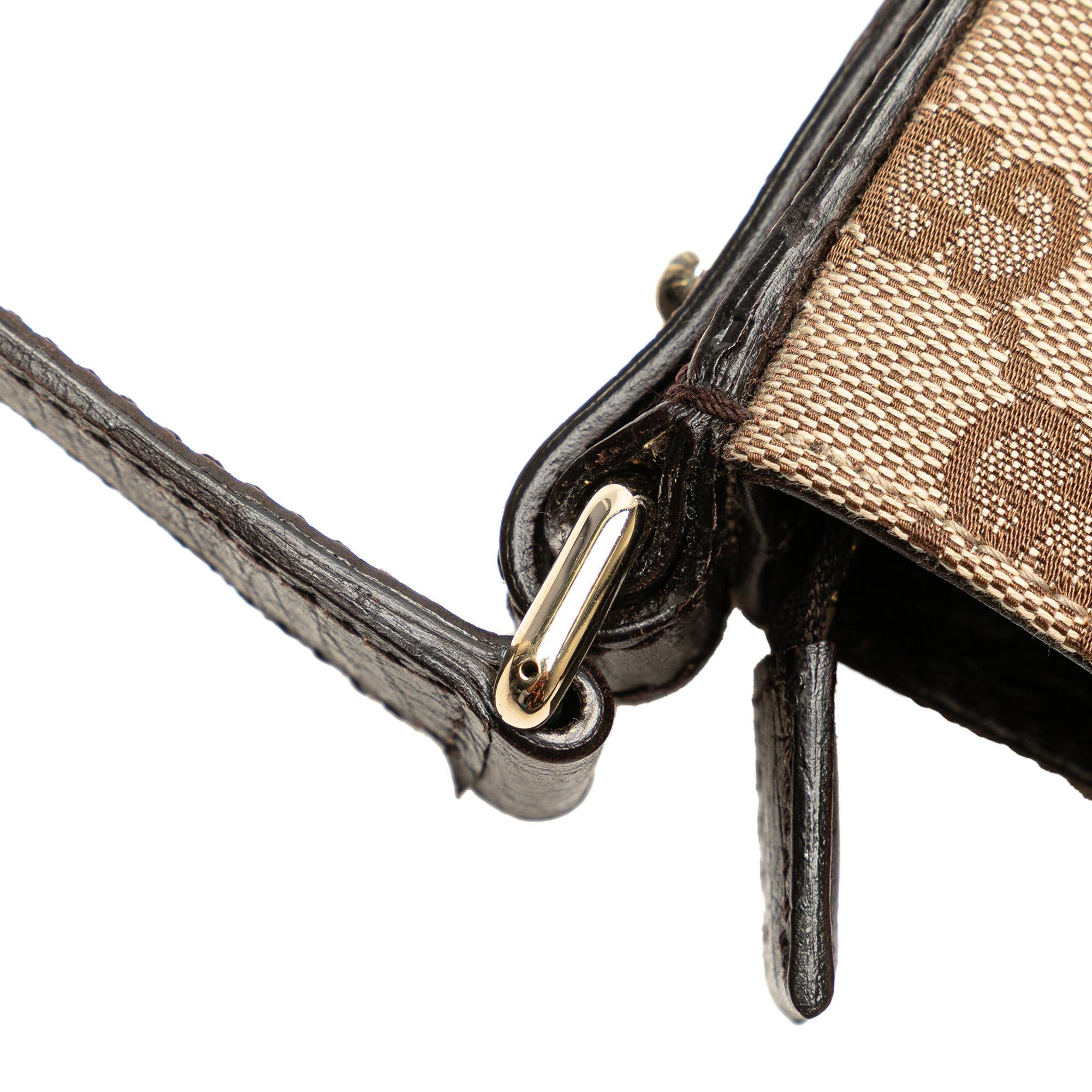 Gucci GG Canvas Hasler Web Crossbody
