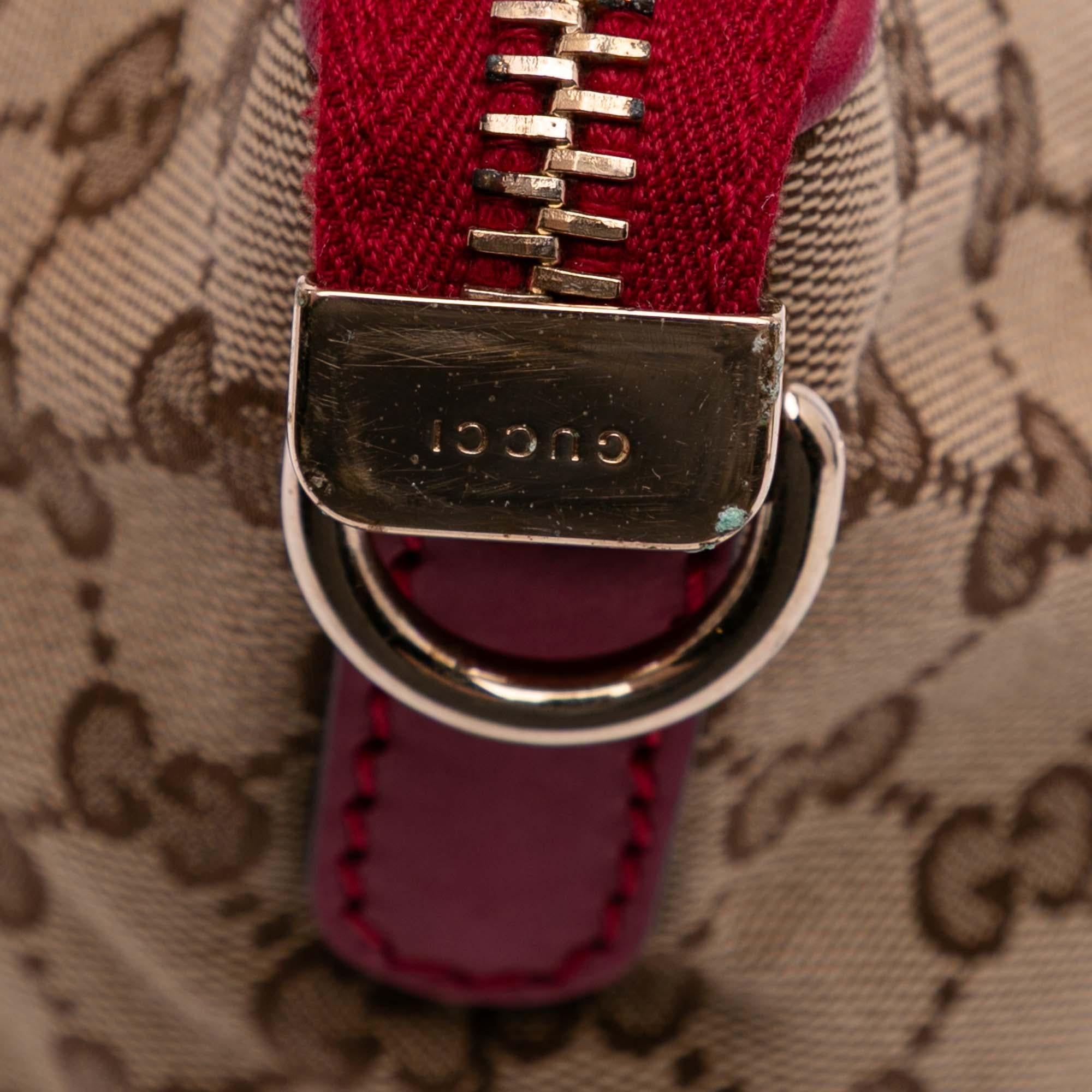 Gucci GG Canvas Heart Bit Satchel