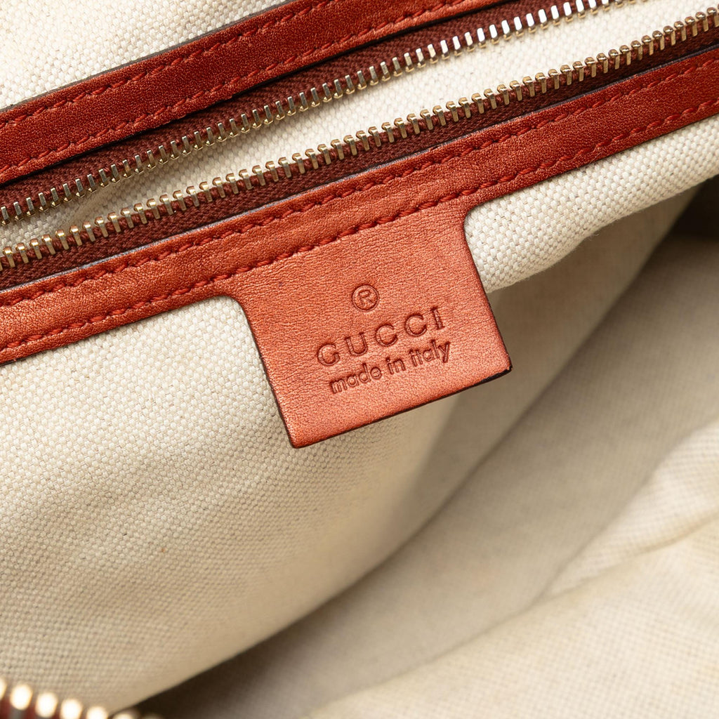 Gucci GG Canvas Heart Bit Satchel