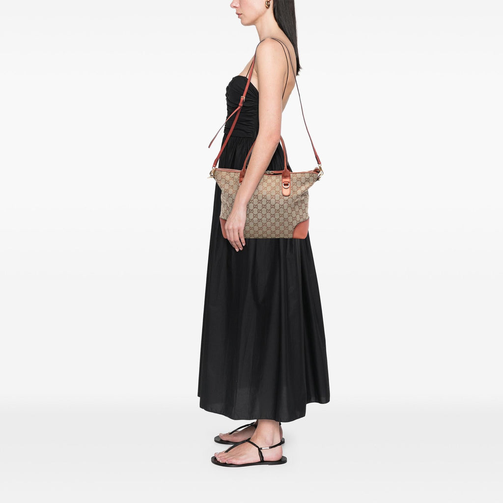 Gucci GG Canvas Heart Bit Satchel