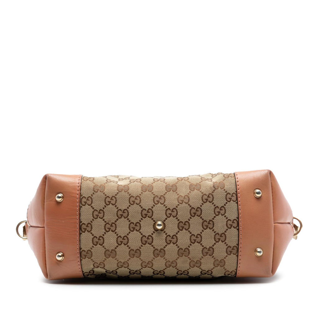 Gucci GG Canvas Heart Bit Satchel