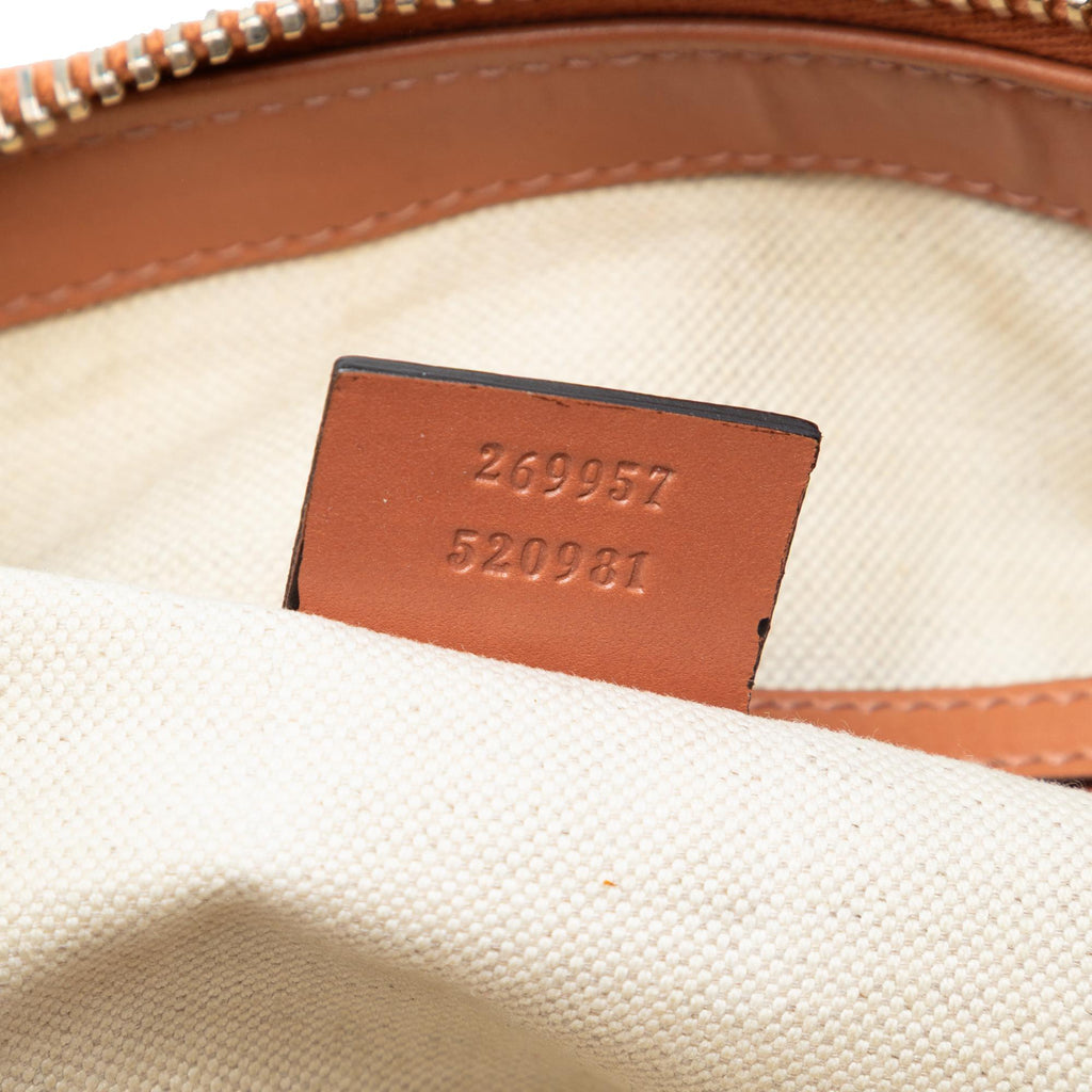 Gucci GG Canvas Heart Bit Satchel