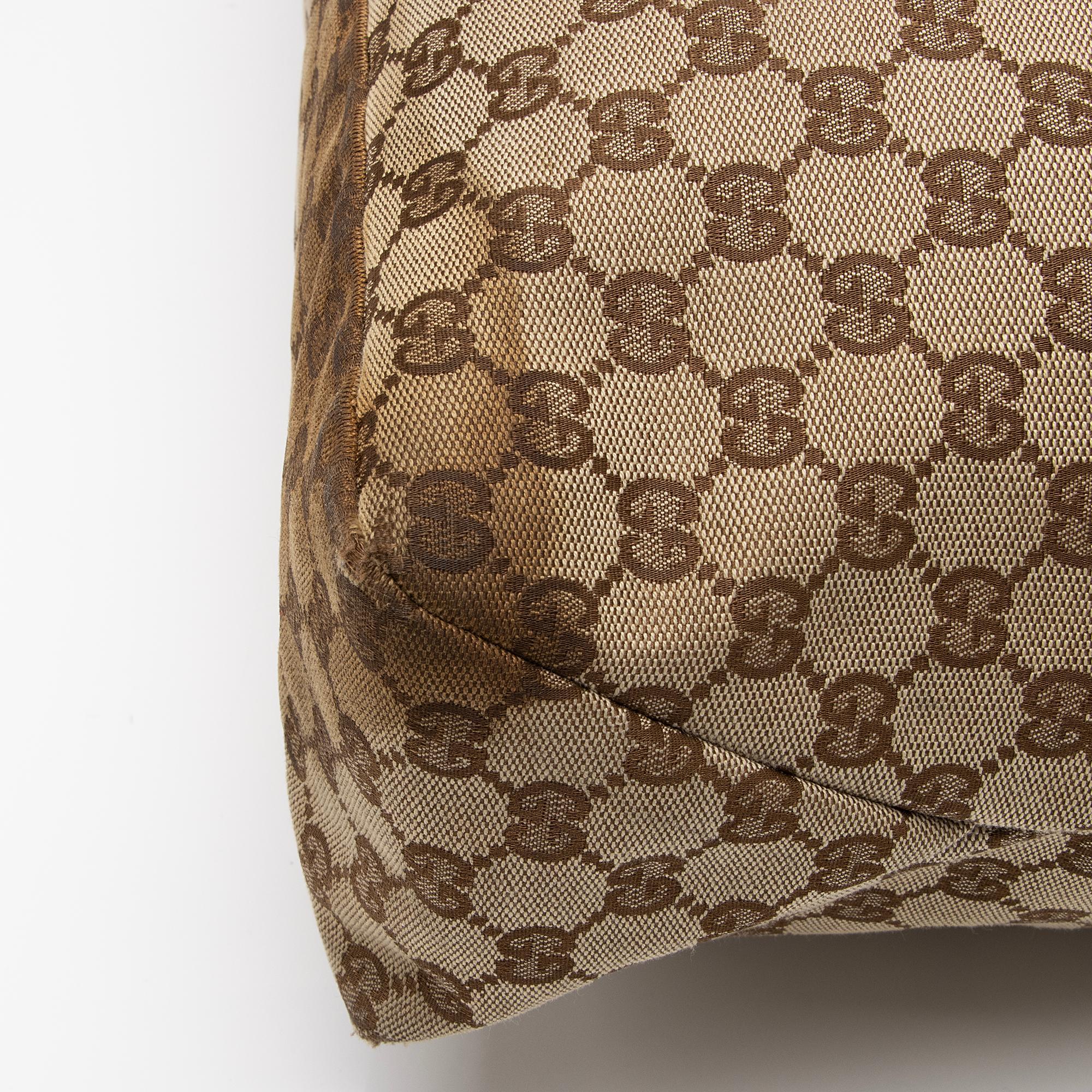 Gucci GG Canvas Horsebit Large Hobo - FINAL SALE (SHF-cqgUHp)