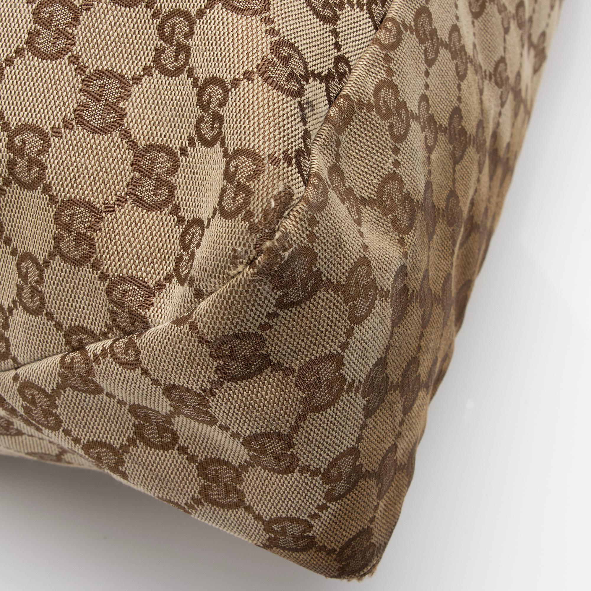 Gucci GG Canvas Horsebit Large Hobo - FINAL SALE (SHF-cqgUHp)