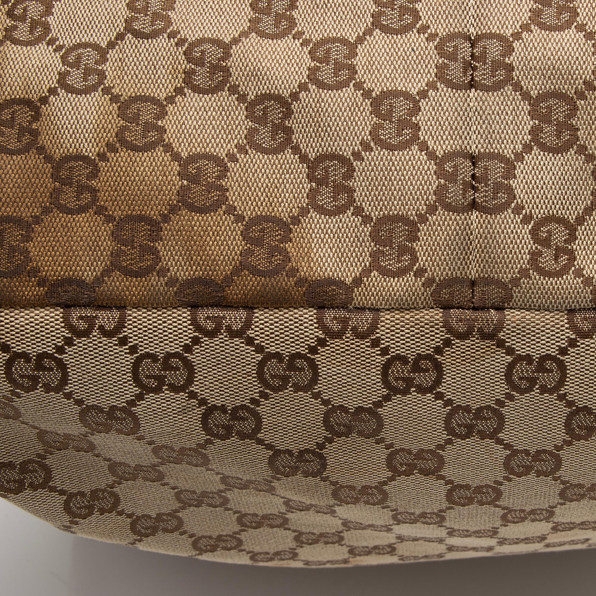 Gucci GG Canvas Horsebit Large Hobo - FINAL SALE (SHF-cqgUHp)