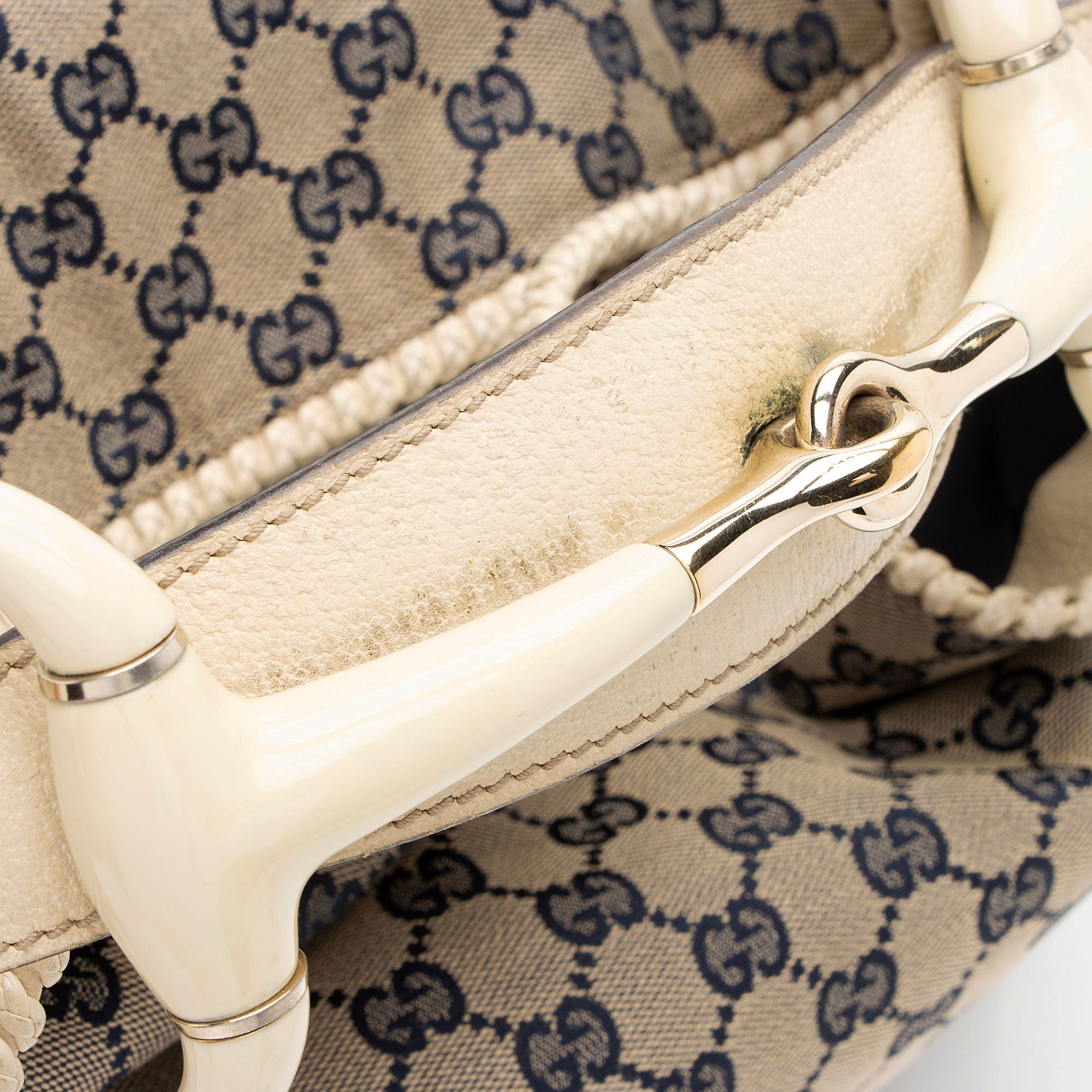 Gucci GG Canvas Horsebit Large Hobo