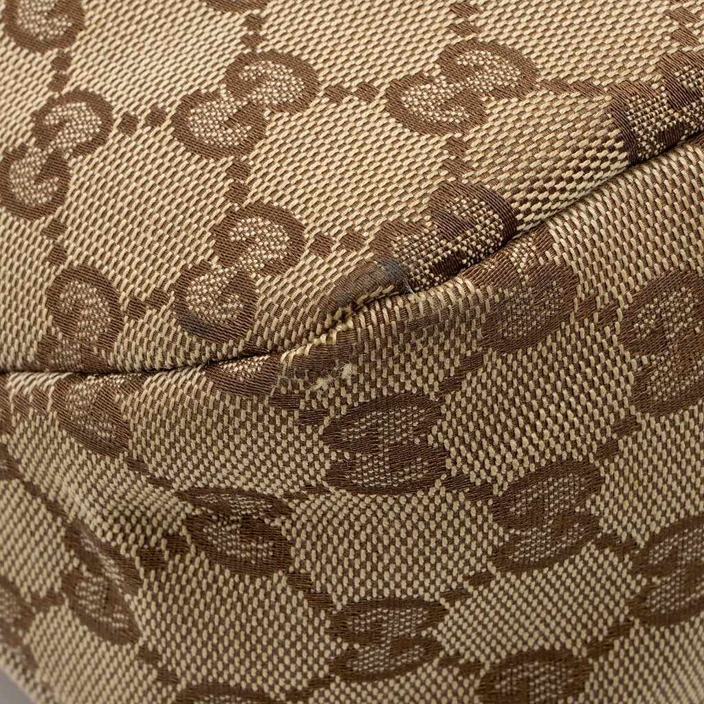 Gucci GG Canvas Horsebit Medium Hobo (SHF-V8RIx7)