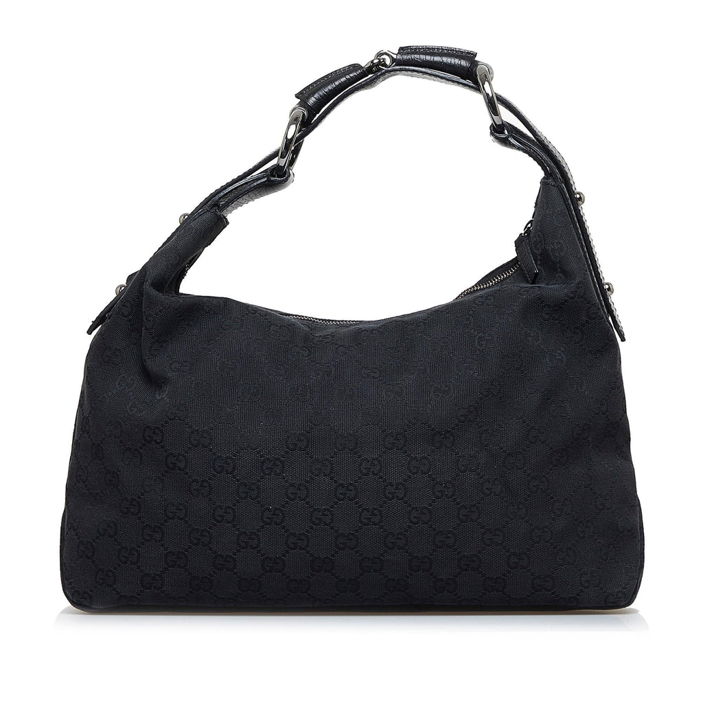 Gucci GG Canvas Horsebit Shoulder Bag (SHG-rc6XaO)