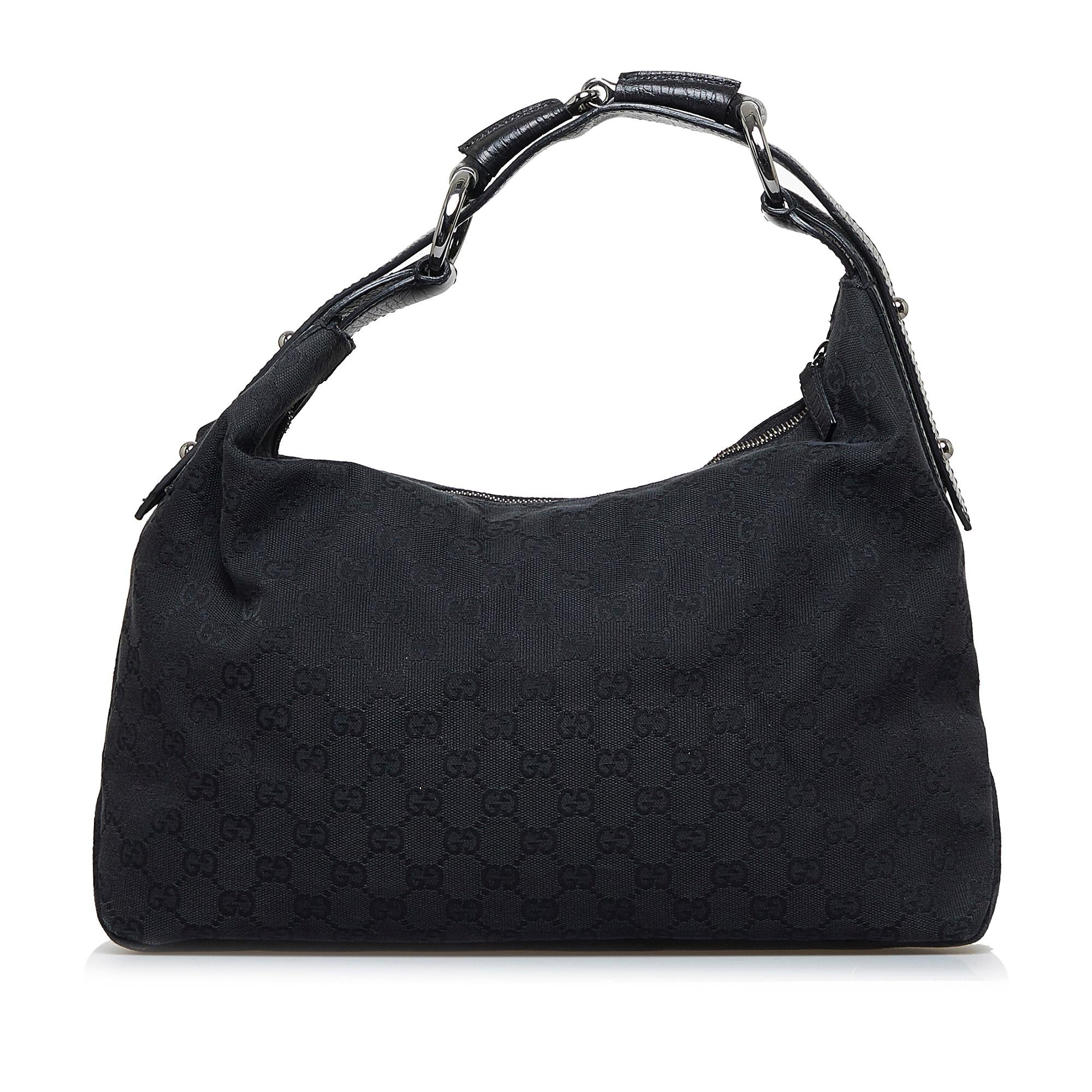 Gucci GG Canvas Horsebit Shoulder Bag (SHG-rc6XaO)