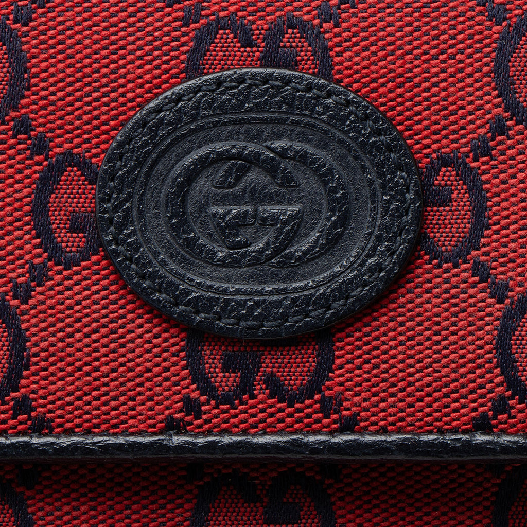 Gucci GG Canvas Interlocking G Flap Phone Crossbody