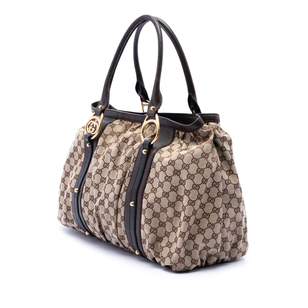 Gucci GG Canvas Interlocking G Tote