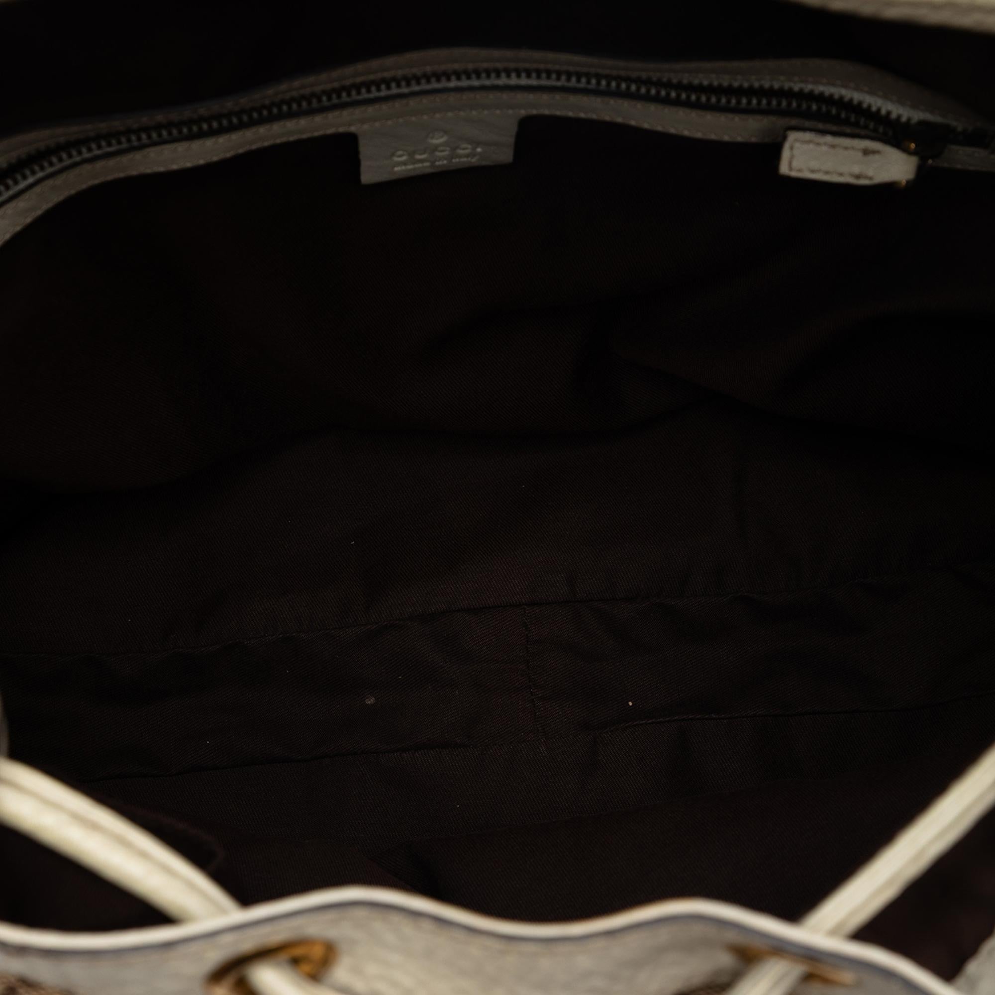 Gucci GG Canvas Interlocking Icon Drawstring Hobo
