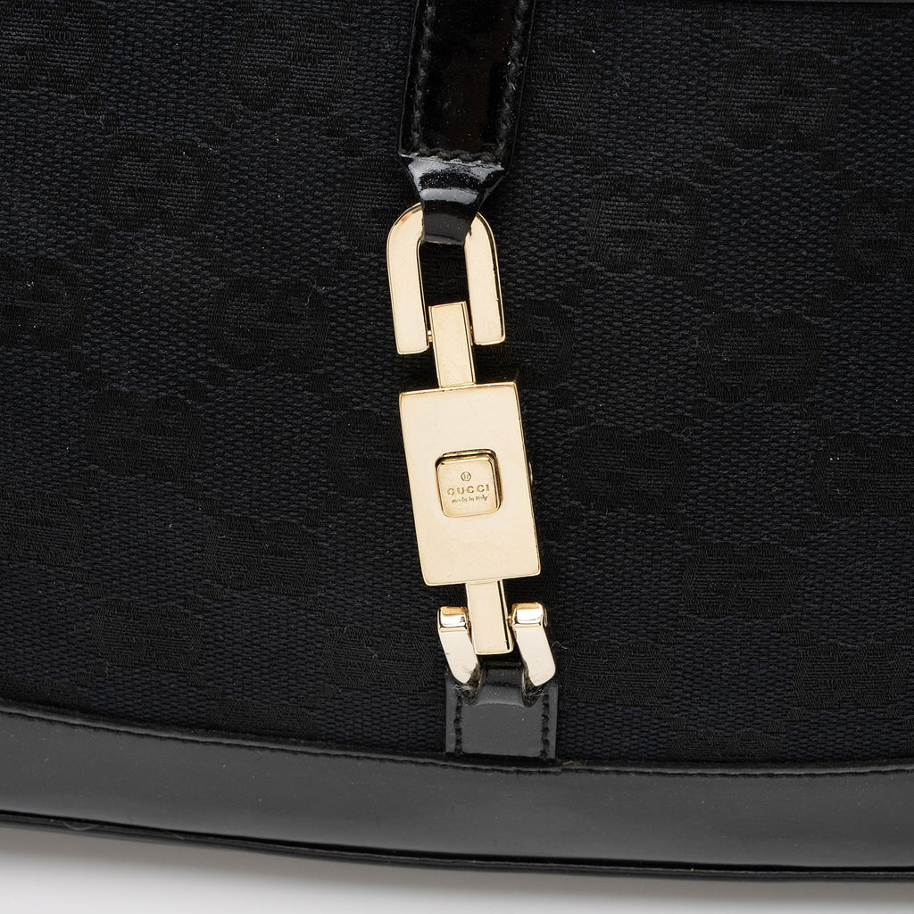 Gucci GG Canvas Jackie Chain Small Shoulder Bag (SHF-MrNplz)