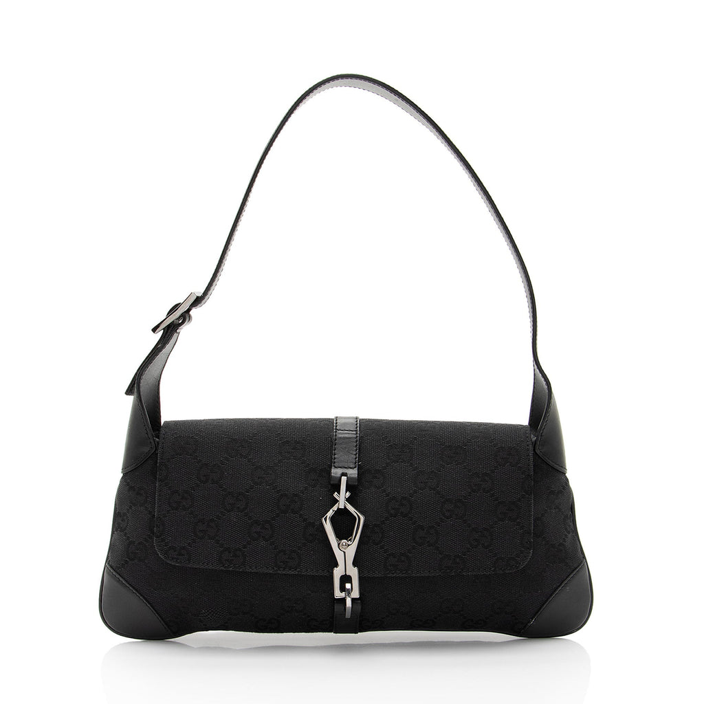 Gucci GG Canvas Jackie Small Shoulder Bag (SHF-e6LKFX)