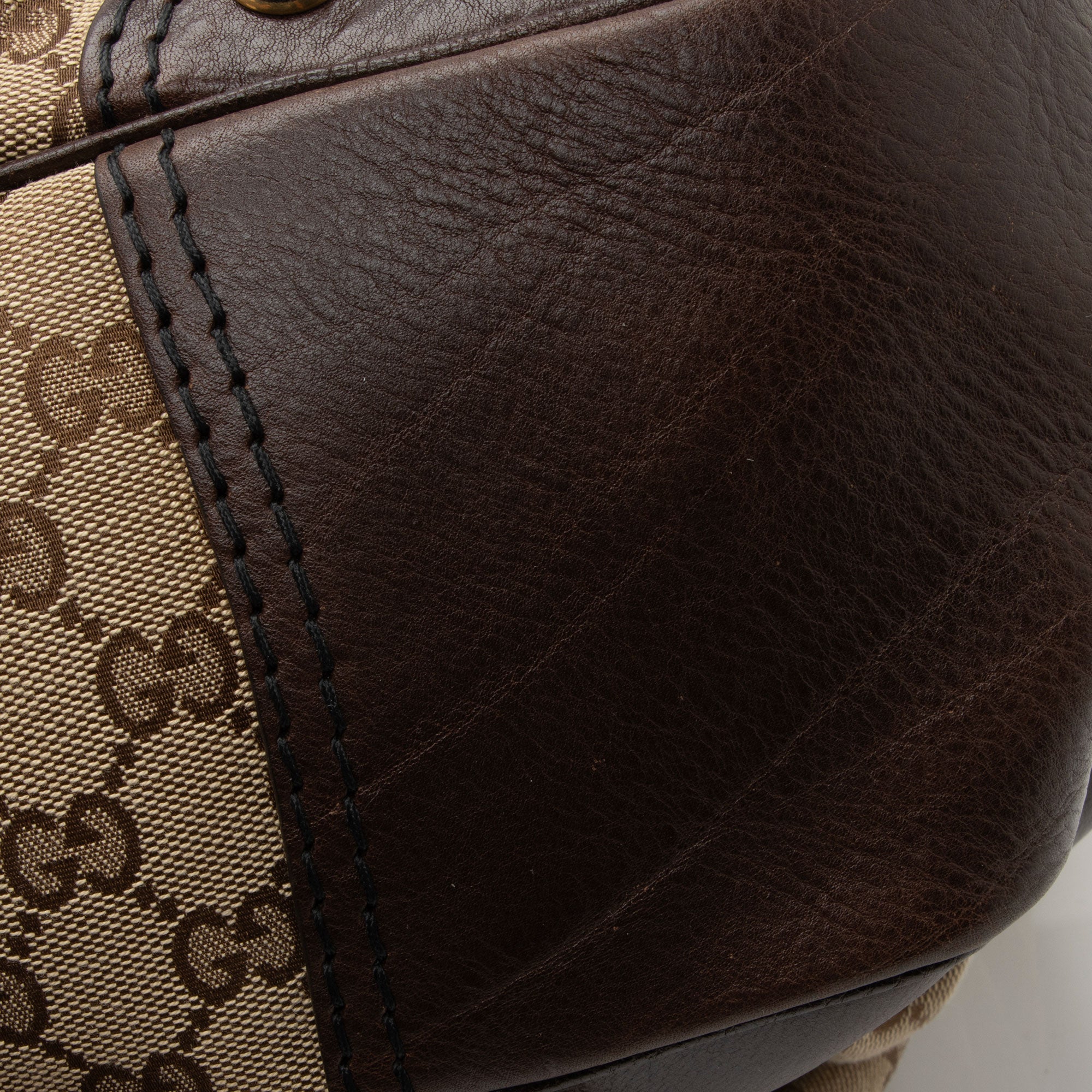 Gucci GG Canvas Jockey Large Hobo (SHF-boog0J)