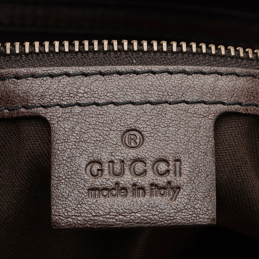 Gucci GG Canvas Jockey Large Hobo (SHF-boog0J)