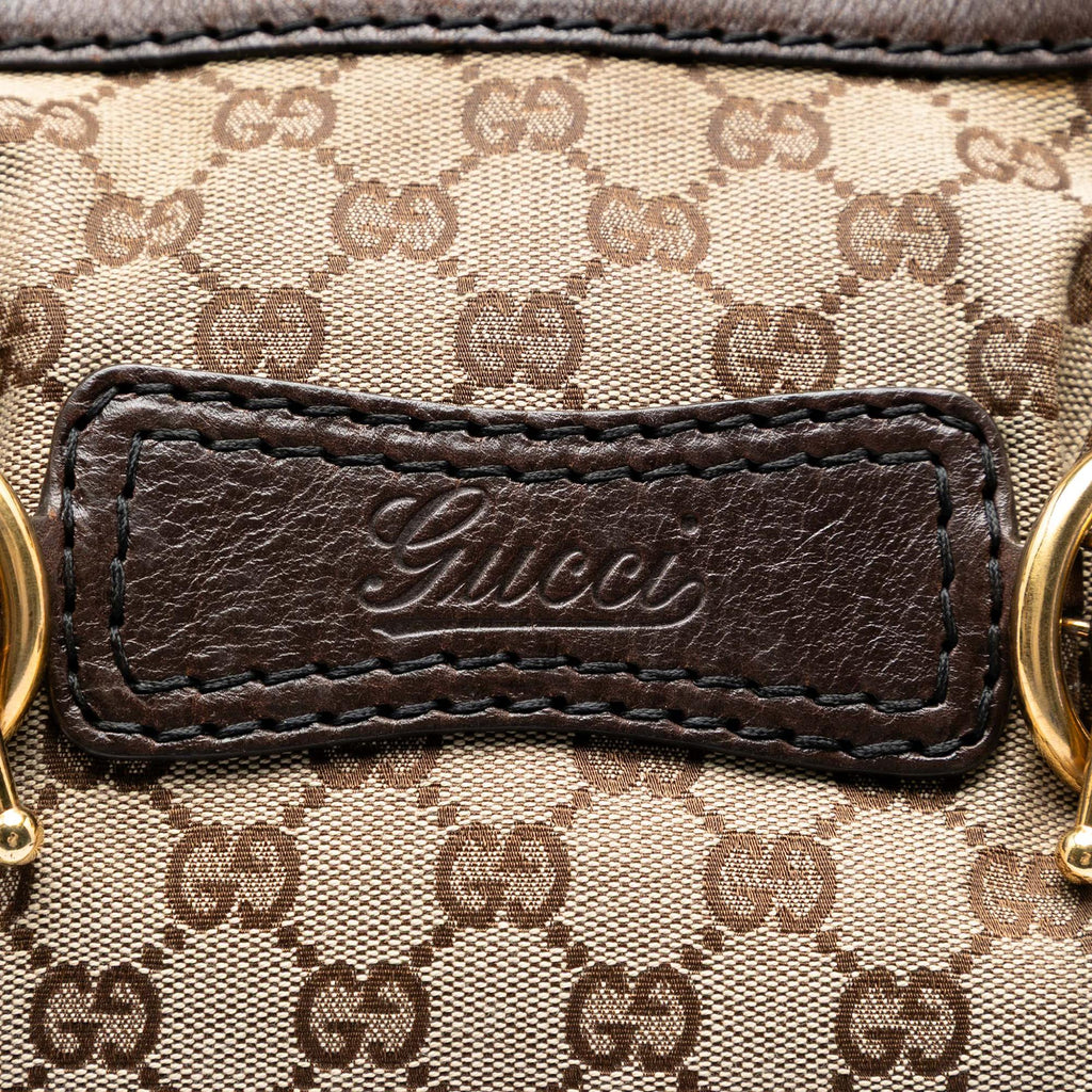 Gucci GG Canvas Jockey Shoulder Bag