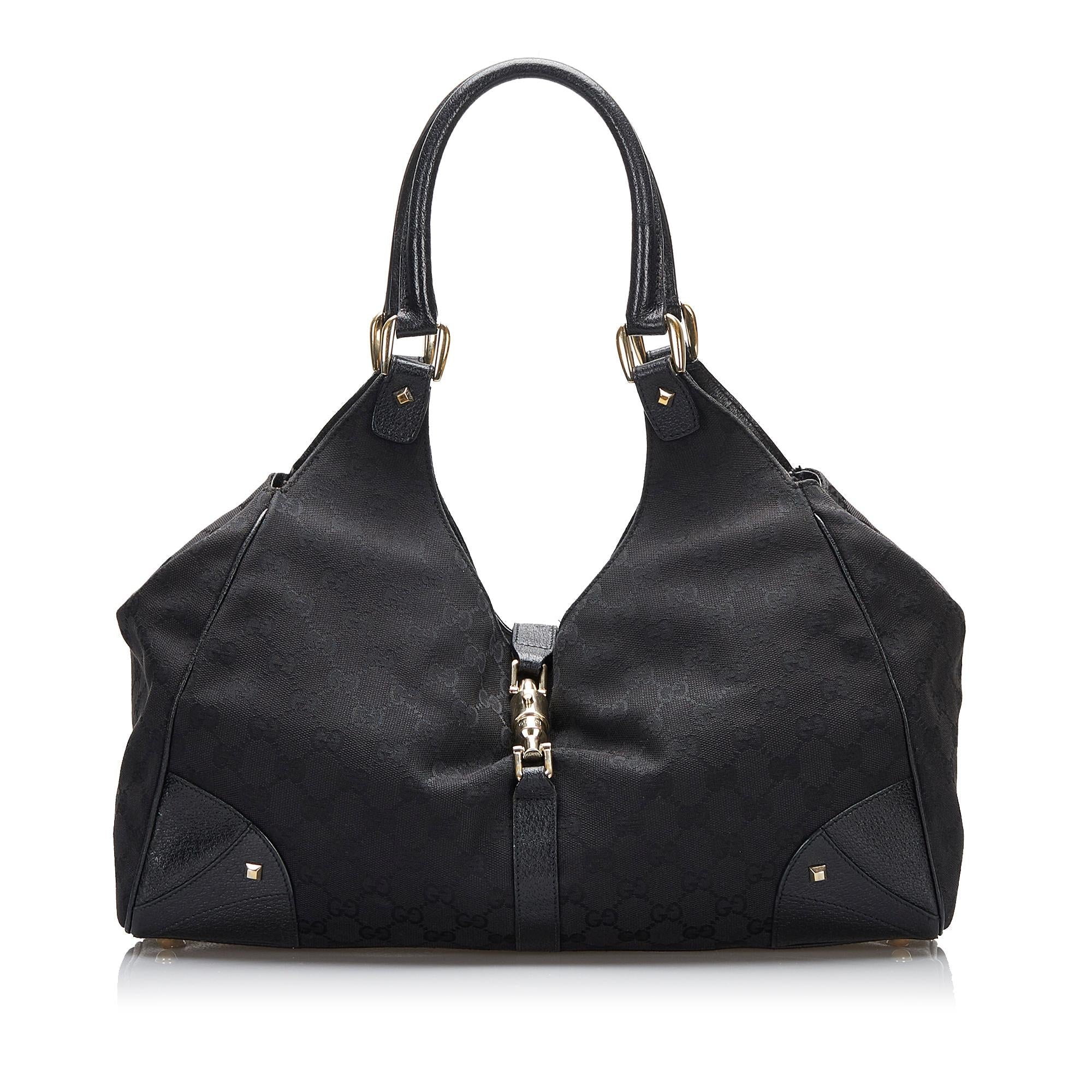 Gucci GG Canvas Nailhead Jackie (SHG-d5UoED)