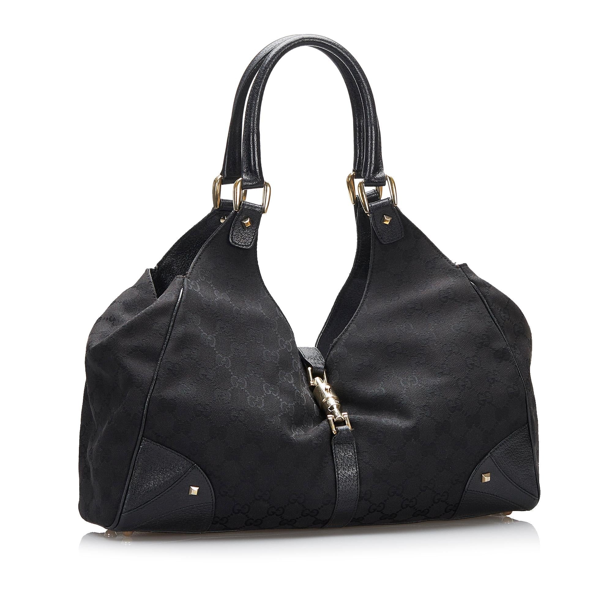 Gucci GG Canvas Nailhead Jackie (SHG-d5UoED)
