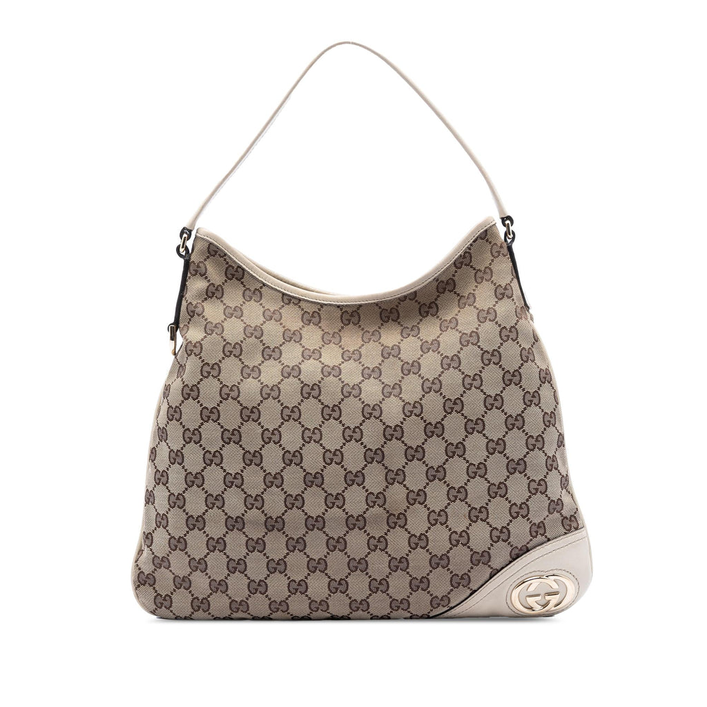 Gucci GG Canvas New Britt Hobo