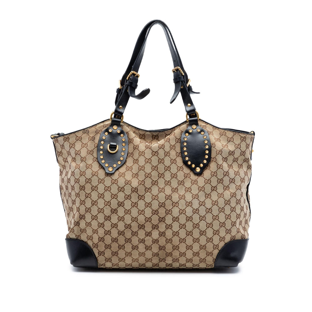 Gucci GG Canvas Patti Studed Hobo