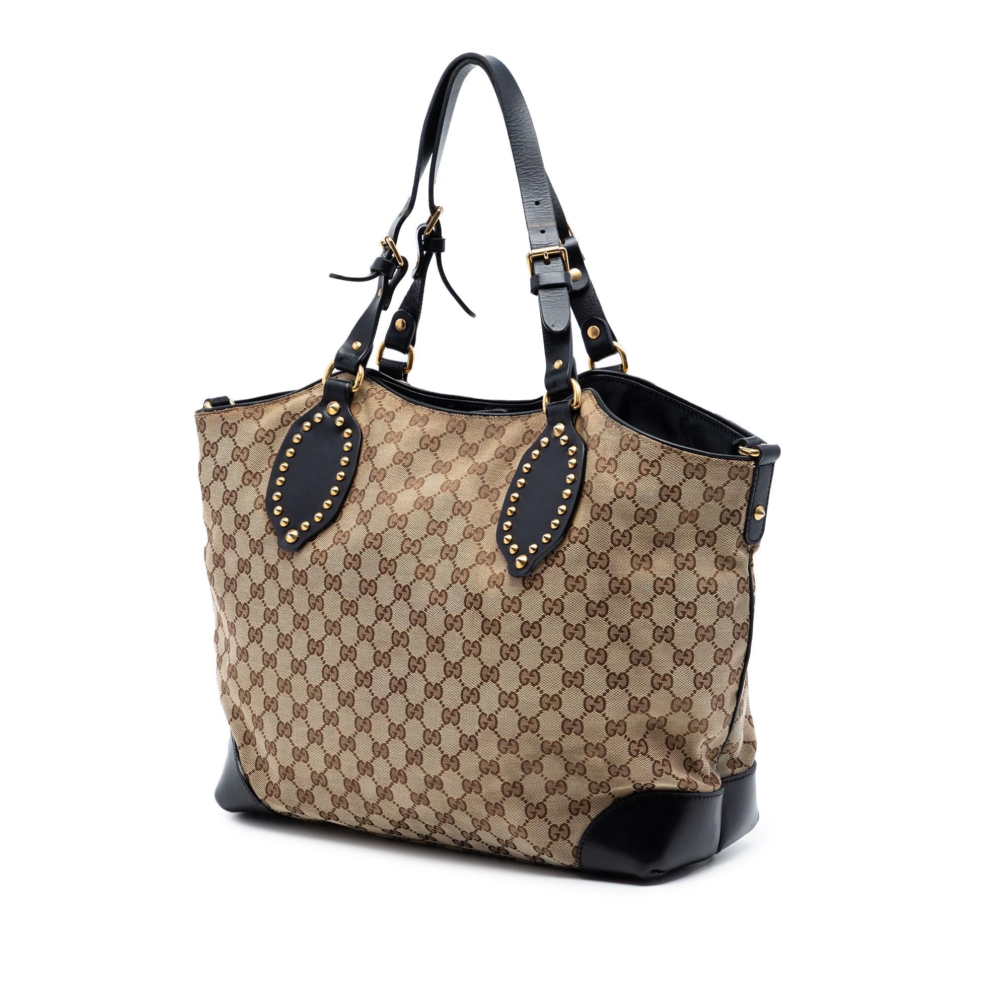 Gucci GG Canvas Patti Studed Hobo