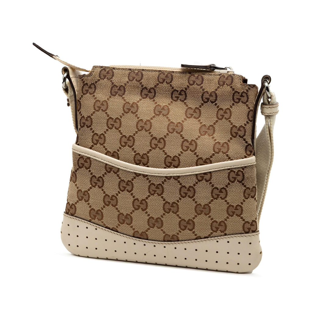 Gucci GG Canvas Perforated Crossbody