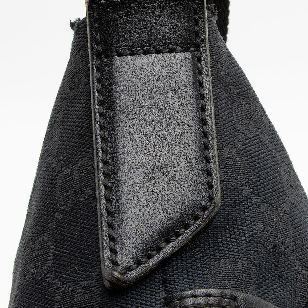 Gucci GG Canvas Perforated Leather Messenger Bag (SHF-20533)