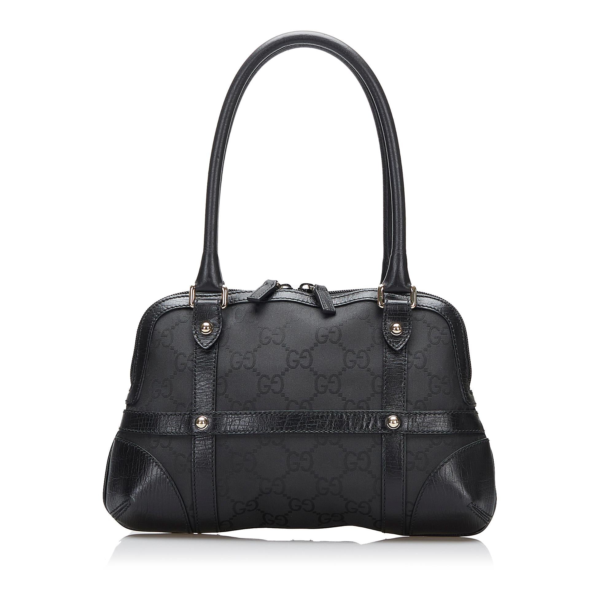 Gucci GG Canvas Reins Handbag (SHG-kxn1Yk)