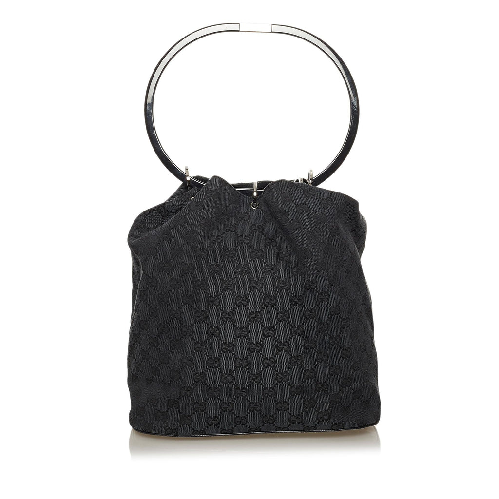 Gucci GG Canvas Ring Handle Handbag (SHG-28500)
