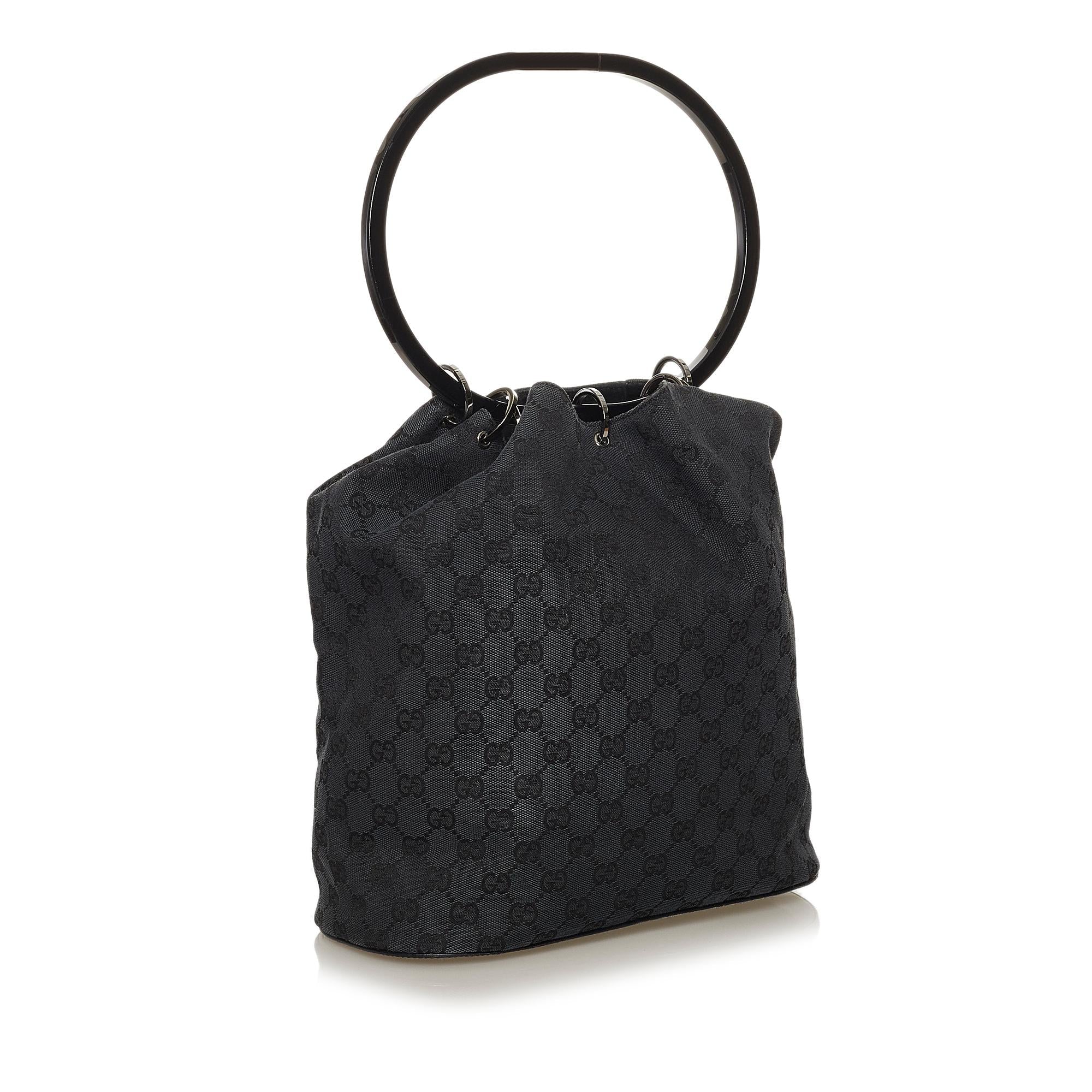 Gucci GG Canvas Ring Handle Handbag (SHG-28500)
