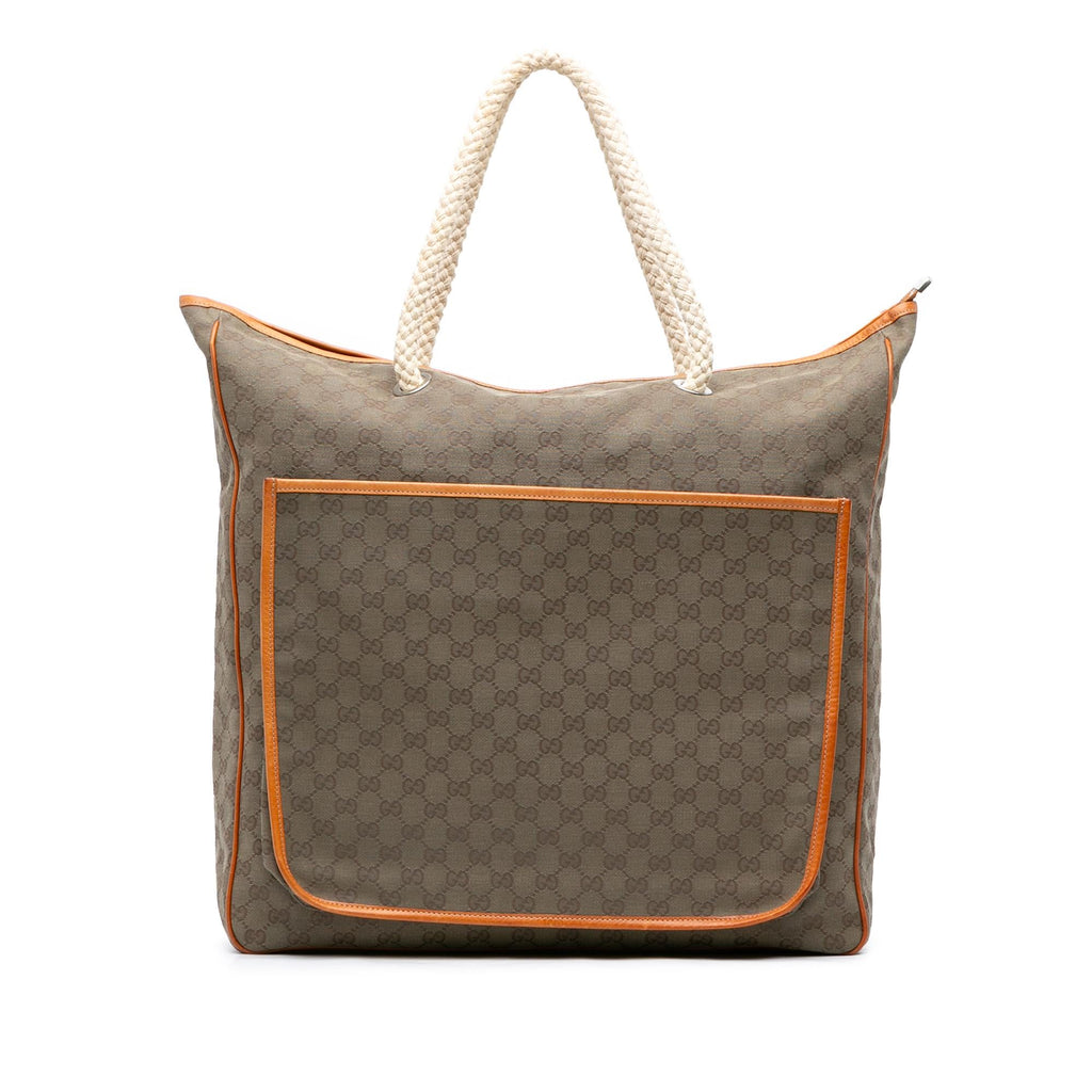 Gucci GG Canvas Rope Tote