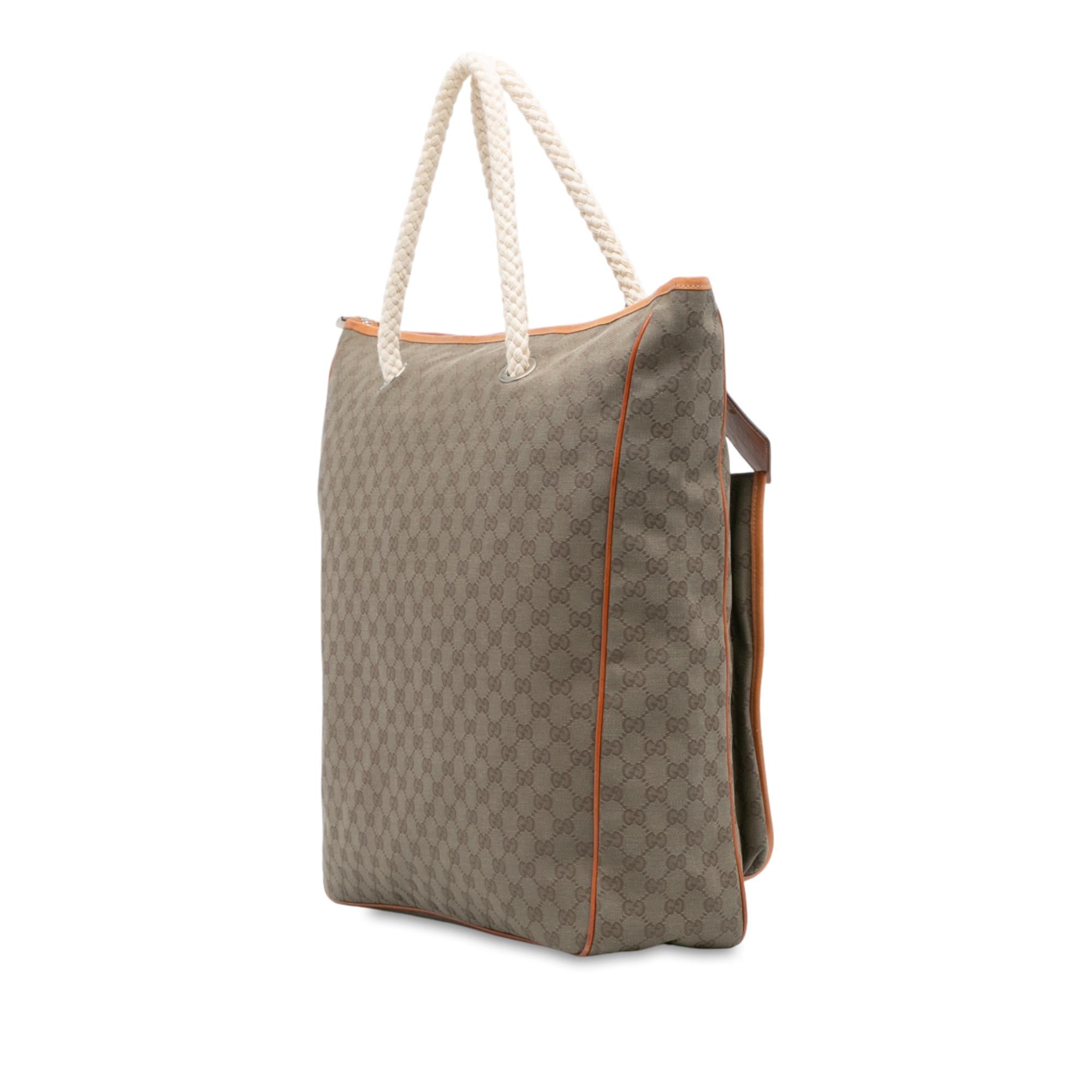 Gucci GG Canvas Rope Tote